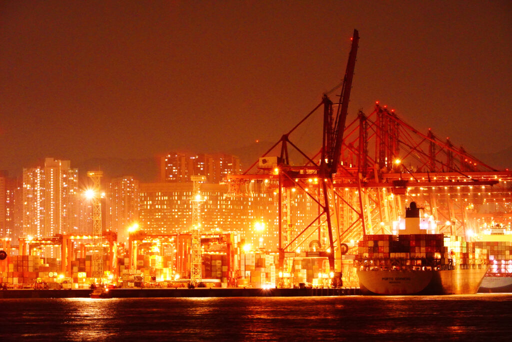 香港 ストーンカッターズ橋 夜景
