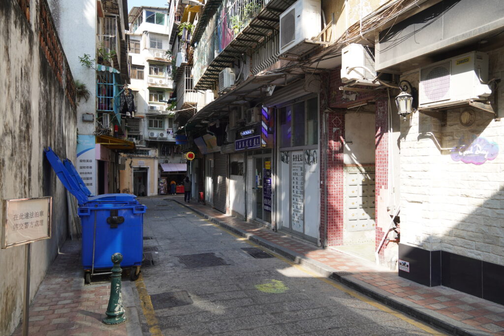 マカオ半島　路地裏